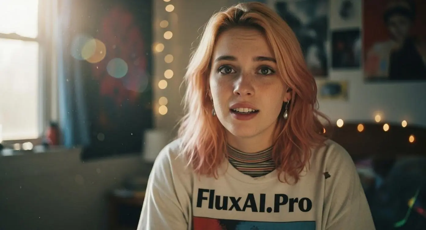 Flux Kontext hair change example - portrait before editing